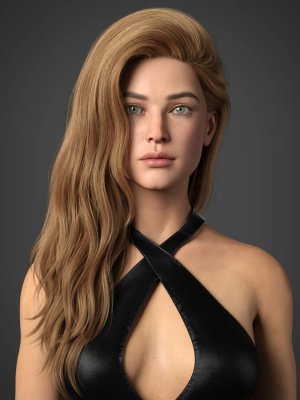 Adena Hair for Genesis 8 and 8.1 Female-创世纪8和81女性的头发