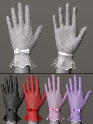 CNB Lace Gloves for Genesis 8 and 8.1 Females-创世纪8和81女性的蕾丝手套