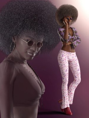 Groovy Lady dForce Hair and Clothing for Genesis 8 and 8.1 Female-创世纪8和81女性的时髦女士发型和服装