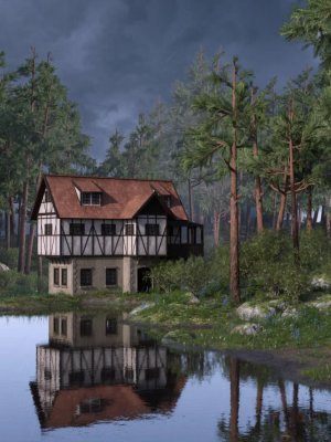Half-Timbered House-半木结构的房子