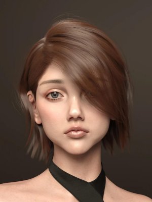 Uerica Hair for Genesis 8 and 8.1 Females-创世纪8和81女性的头发