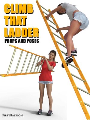 1stB Climb That Ladder Props and Poses for Genesis 8 Female-1爬上梯子道具并为创世纪8女性摆好姿势