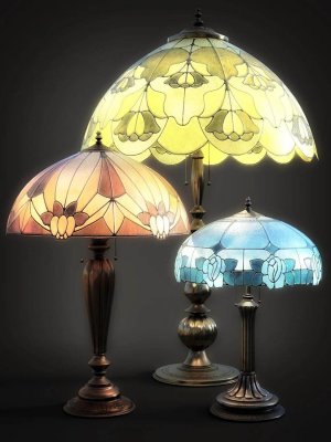 B.E.T.T.Y. Stained Glass Lamps-彩色玻璃灯