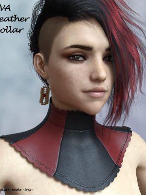 Eva Leather Collar for Genesis 8 Female-创世纪8女性皮革项圈