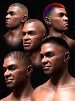 Pattern Shaved Head Hair for Genesis 8 Males-创世纪8男性剃光头发的模式
