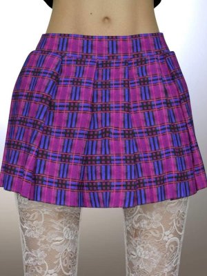 Pleated Pink Skirt For Genesis 8 Female-创世纪8女性粉色百褶裙