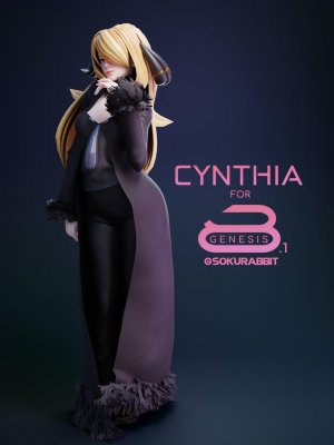 Pokemon Cynthia For Genesis 8 and 8.1 Female-口袋妖怪辛西娅为创世纪8和81女性