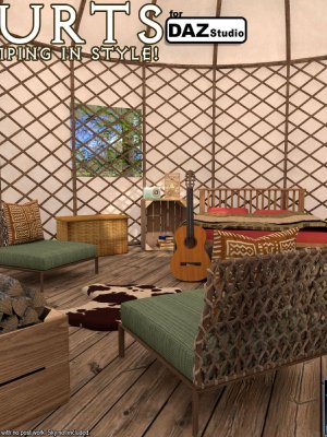 Yurts for Daz Studio-蒙古包工作室
