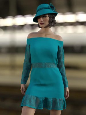 dForce Abby Outfit for Genesis 8 Females-《创世纪8》女性的装备