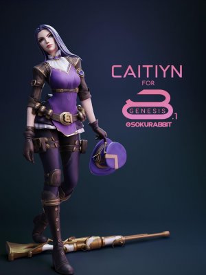 Caitlyn For Genesis 8 and 8.1 Female-凯特琳为创世纪8和81女性