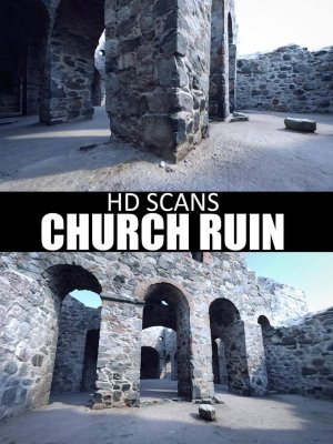 HD Scans Church Ruin-高清扫描教堂废墟