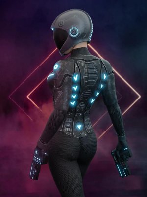 Nanosense Cyber Suit for Genesis 8 Female(s)-创世纪8女性的纳米感应网络套装