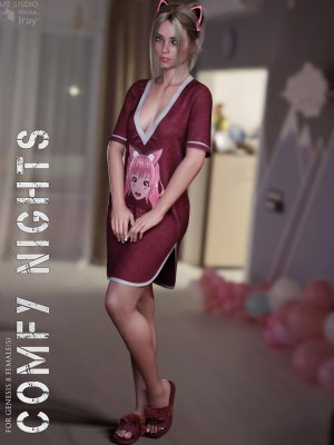 dForce Comfy Nights for Genesis 8 Females-为创世纪8女性提供舒适的夜晚