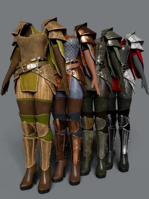 dForce Shadow Guard Outfit Textures-暗影守卫装备纹理