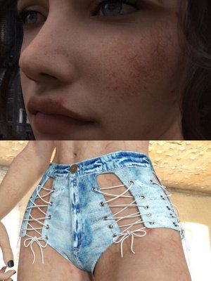 Blemished Skin Material for G3 and G8 Female-3和8女性的瑕疵皮肤材料