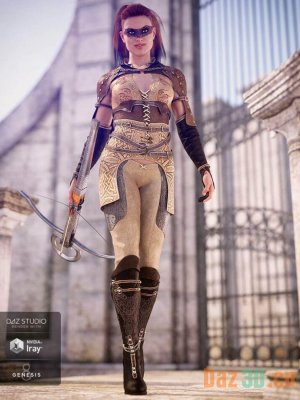 Blood Oath Outfit for Genesis 8 Female(s)-创世纪8女性血誓装备