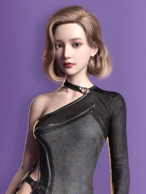 Camille Hair for Genesis 8 and 8.1 Females-创世纪8和81女性的卡米尔头发