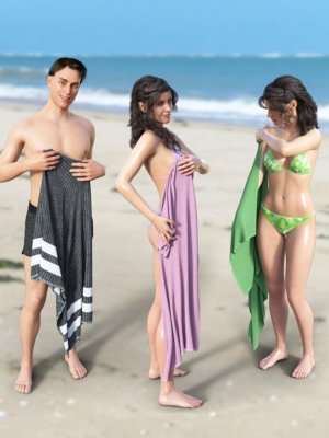 JW My Towel Prop and Poses for Genesis 8 and 8.1-我的毛巾道具和创世纪8和81的姿势