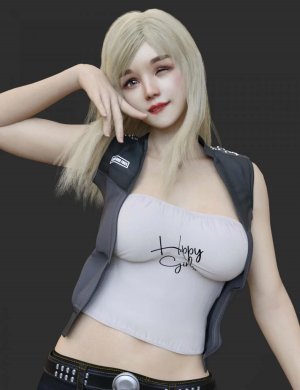 Keicy with Expressions, dForce Breasts and dForce Hair for Genesis 8 Female-创世纪8女性的表情，乳房和头发