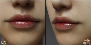 Lips Morphs for G3F-3的嘴唇变形