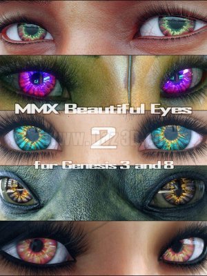 MMX Beautiful Eyes 2 for Genesis 3 and 8-美丽的眼睛2为创世纪3和8