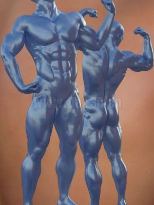 Musculature HD Morphs for Genesis 3 Males-3雄性的肌肉组织形态