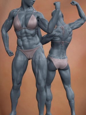 Musculature HD Morphs for Genesis 8 Female-创世纪8女性的肌肉组织形态
