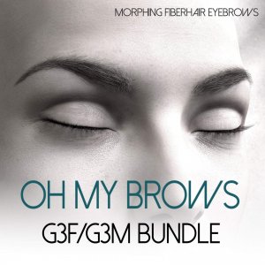 Oh My Brows BUNDLE Morphing Eyebrows for G3F and G3M-哦，我的眉毛束变形眉毛为3和3