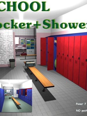 SCHOOL Locker with Showers-带淋浴的学校储物柜