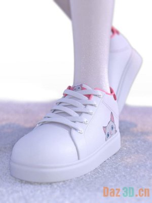 SU Cute Sneakers for Genesis 8 and 8.1 Females-可爱运动鞋适用于8和81女性