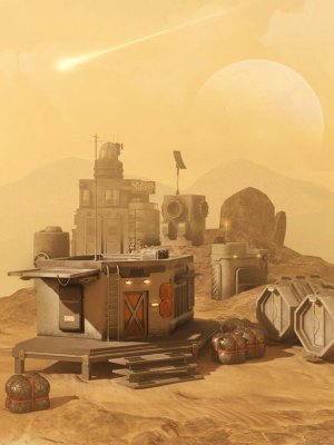 Sci-Fi Settlement Construction Set-科幻聚落建筑套装