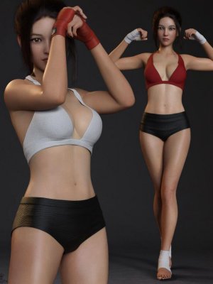 The Combative Outfit Set for Genesis 8 and 8.1 Females-《创世纪》第8章和第81章女性的好斗装备