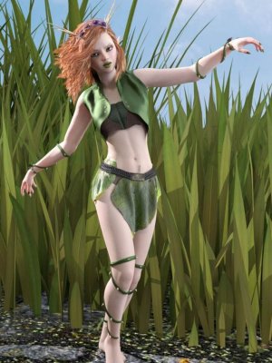 dForce Thorn Dryad Outfit for Genesis 8 Females-创世记第8章女性的树妖装备