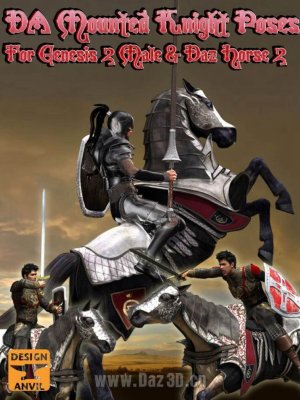 DA Mounted Knight Pose Set-骑士式姿势套装