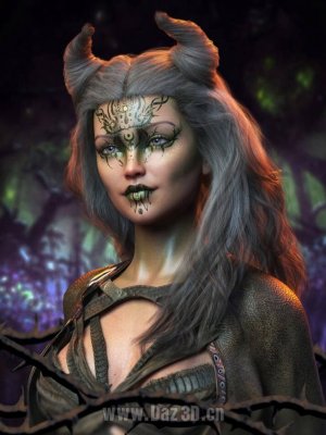 FPE Woodland Witch Geoshell Makeup for Genesis 8.1 Female-林地女巫地壳为创世纪81女性化妆