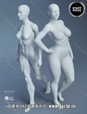 Genesis 8 Female Body Morphs-8女性身体变形