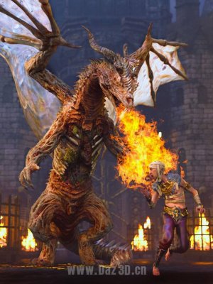Lich Dragon Carnufex HD for Genesis 8.1 Male-巫妖龙为创世纪81男性