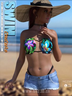 SWIM Couture Textures for Sunshade Bikini G8G8.1F-游泳时装纹理遮阳比基尼881