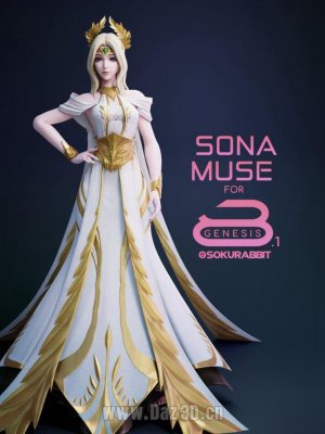 Sona Muse For Genesis 8 and 8.1 Female-《创世纪》第8章和第81章女性的索纳缪斯