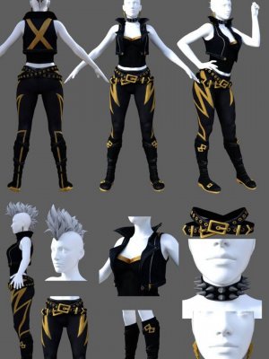 X-Men Storm 80s Outfit-战警风暴80年代装备