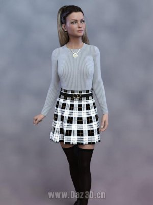 dForce Cecille Outfit for Genesis 8 and 8.1 Females-为创世纪8和81女性准备的装备