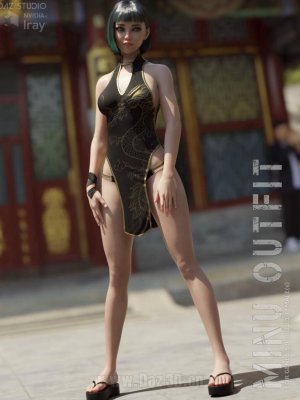 dForce Minu Outfit for Genesis 8 and 8.1 Females-创世记8和81女性的装备