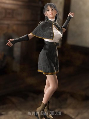 dForce Stylish Cleric Outfit for Genesis 8 Females-《创世纪8》女性的时尚牧师装备