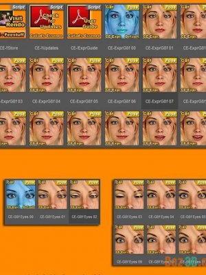 CE Expressions for Genesis 8 Female-8女性的表达