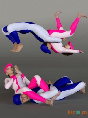 Grappling Poses Volume 3 for Genesis 8 and 8.1-《创世纪》第8章和第81章第3卷的格斗姿势