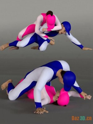 Grappling Poses Volume 5 for Genesis 8 and 8.1-《创世纪》第8章和第81章第5卷的格斗姿势