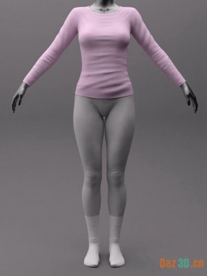 HY Sporty Outfit for Genesis 8 and 8.1 Females-创世纪8和81女性的运动装备