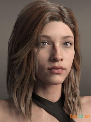 Kuo Hair for Genesis 8 and 8.1 Females-创世纪8和81女性的郭毛