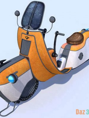 Retro flying scooter-复古飞行滑板车