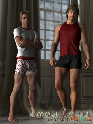Simply Casual Boxers and Shirts for Genesis 2 Male(s)-简单的休闲拳击和衬衫为创世纪2男性